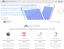 Tablet Screenshot of brainworks-training.de